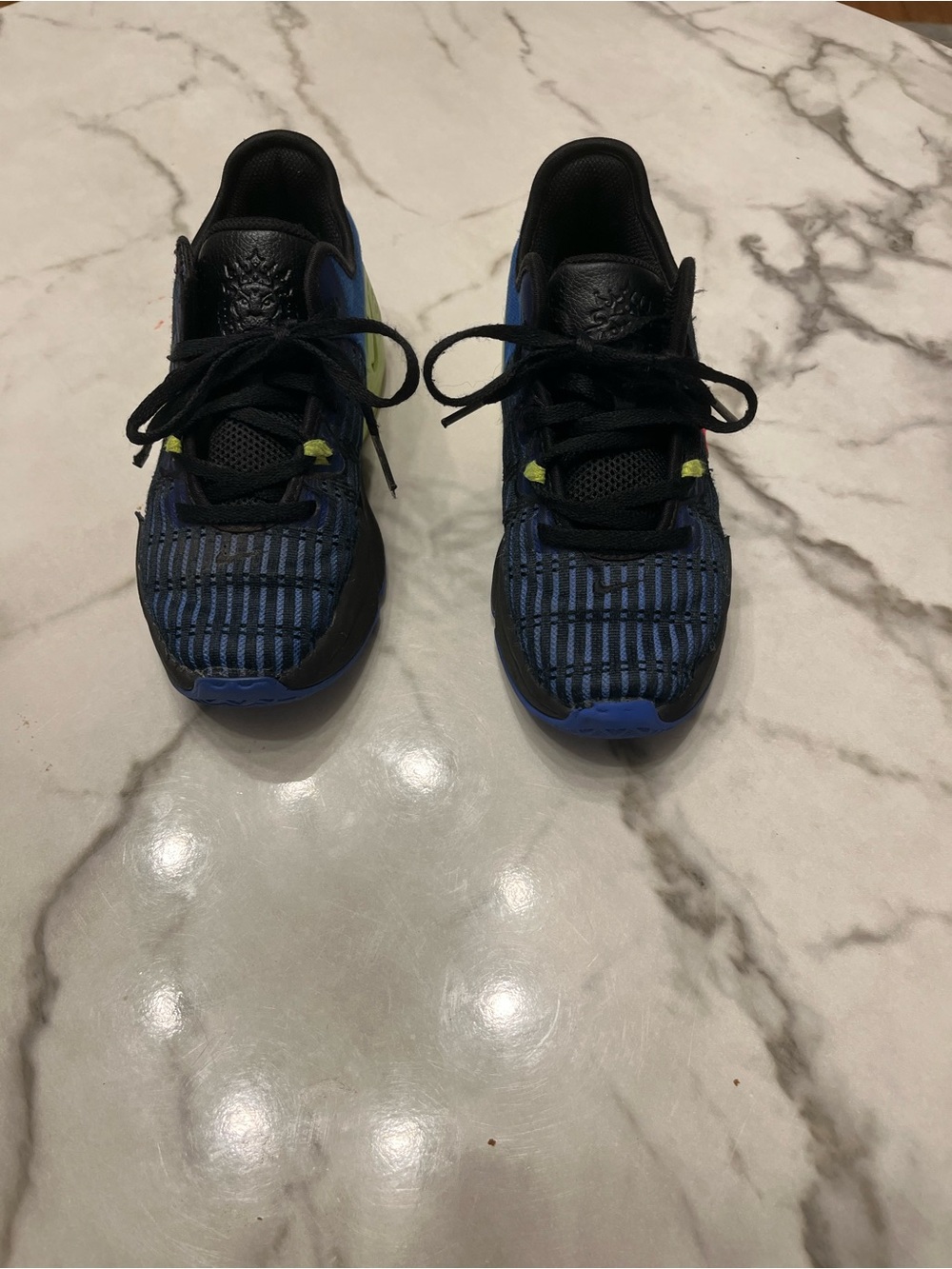 Kids Black and Blue LeBron James Sneakers